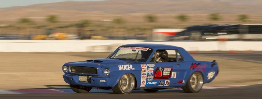 mustang on track